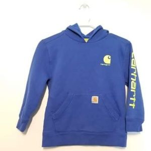 Youth Boys Size Small Blue Carhartt Hoodie